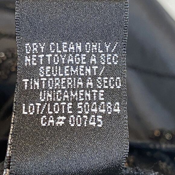 Beaded Embroidery Satin Velvet Evening Jacket XL Formal Party Dark Elegance Y2K - Picture 6 of 9